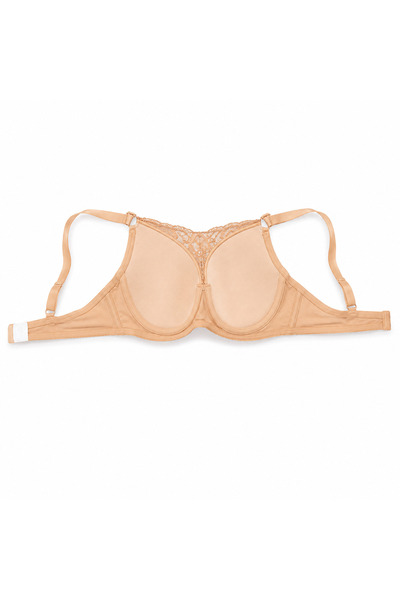 Generic Women's Bra with Lace Trim, Size 54, Multicolor |   Soft on Skin, Per...