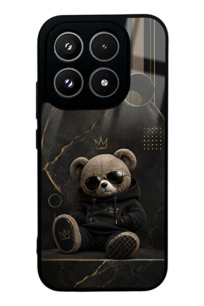 Spoyi Xiaomi 17 Royal Teddy Tasarımlı Glossy Telefon Kılıfı