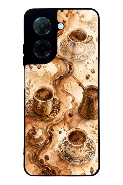 Spoyi حافظة هاتف Xiaomi Redmi A5 Golden Mocha Flow ذات تصميم لامع