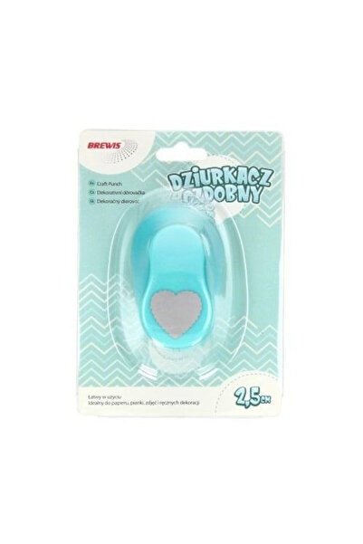 BREWIS Perforator decorativ Inima 2,5 cm, mix de modele, Multicolor, 1 buc.