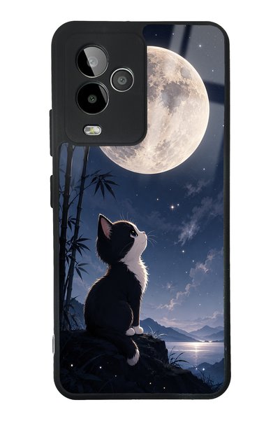 Spoyi حافظة هاتف لامعة بتصميم Gm 24 Pro Moon Guardian Kitty