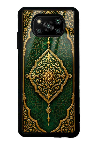 Spoyi حافظة هاتف Xiaomi Poco X3 بتصميم Emerald Ottoman Majesty لامعة