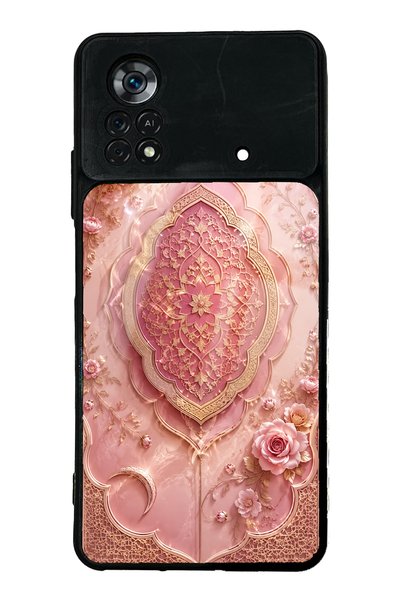 Spoyi حافظة هاتف Xiaomi Poco X4 Pro Blush Crescent Palace ذات تصميم لامع