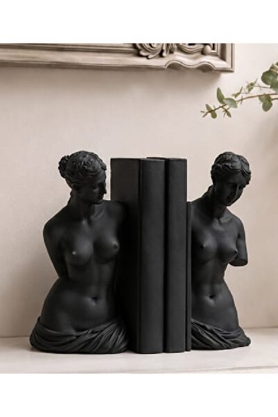 Yaratıcı sanatlar atölyesi Set of 2 Roman Statue Bookends Bookshelf Decor Boo...