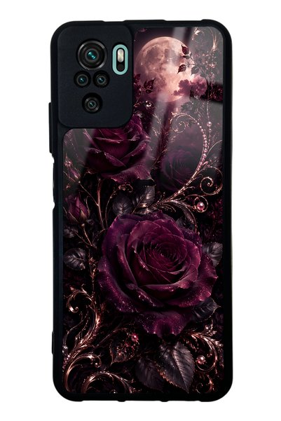 Spoyi حافظة هاتف لامعة بتصميم وردي فاتح من سلسلة Xiaomi Redmi Note 10 Moonlit