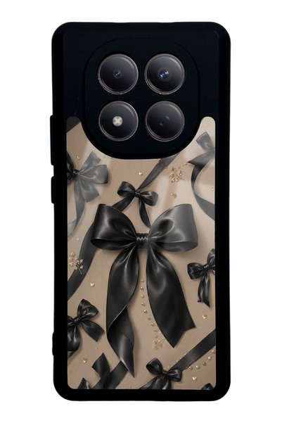 Spoyi Xiaomi Redmi Note 15 Glossy Phone Case with Midnight Bow Design