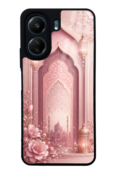 Spoyi حافظة هاتف Xiaomi Redmi 13C بتصميم حديقة بلاش بالاس اللامعة