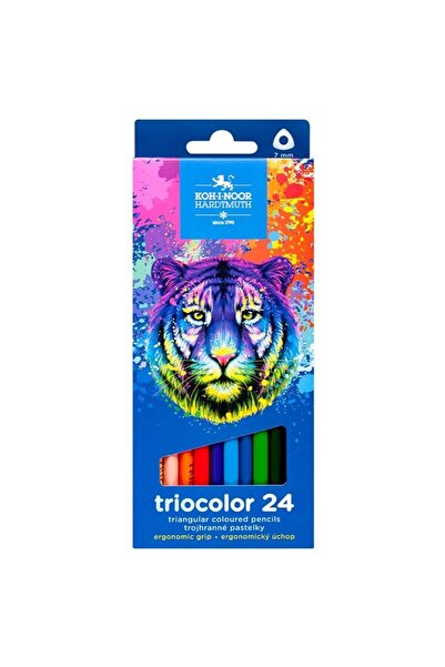 OEM Creioane Triocolor Tiger, Koh-I-Noor, 24 de culori