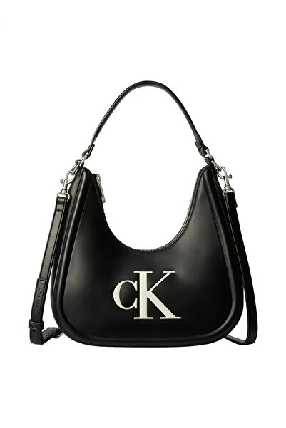 Calvin Klein BOLD CK SMALL CRESCE, 3L2 Kadın Siyah Çanta
