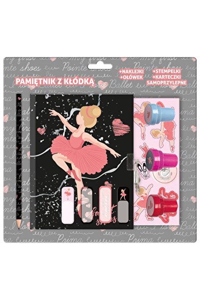 Derform Jurnal cu lacat, stampile si accesorii, Derform, Balerina