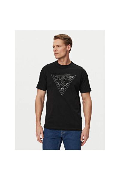 Guess Tricou bărbătesc M6GI15K3008 Negru