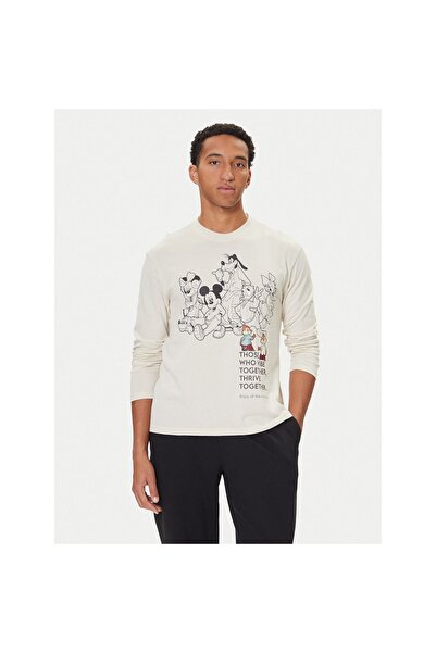 United Colors of Benetton Tricou de pijama pentru bărbați 3VR54M025 Bej