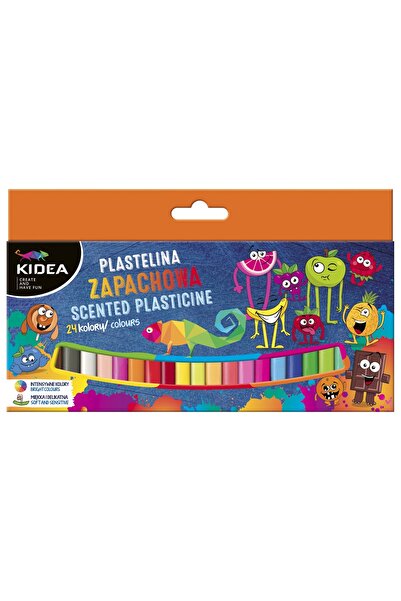 Derform Plastilina patrata, Flamingo, 24 Culori, Flexibila, Multicolor