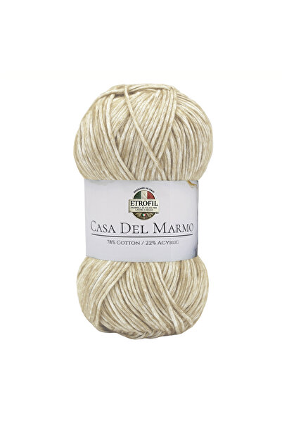 Etrofil CASA DEL MARMO PREĐA ZA PLETENJE BEŽ 78% PAMUK 22% AKRIL 50GR 130M (7...