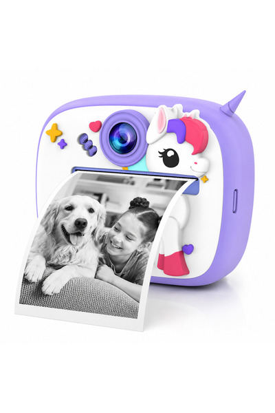 beemen Termal Baskılı Çocuk Anında Baskı Fotoğraf Makinesi 1080P Çift Kameral...