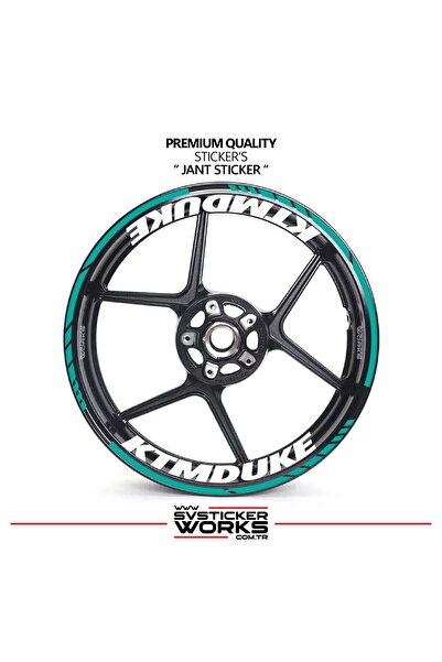 ARONA Ktm duke wheel sticker - interior & exterior - ktm duke text decal model