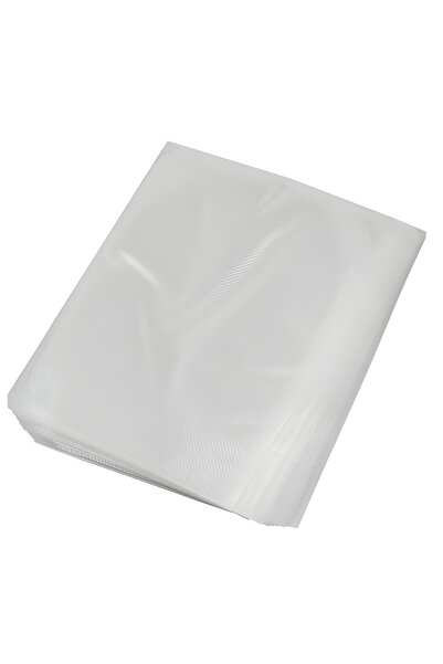 YBOSHOP Top Bottom Set of 100 embossed vacuum bags, reusable, 35.5x25.5 cm