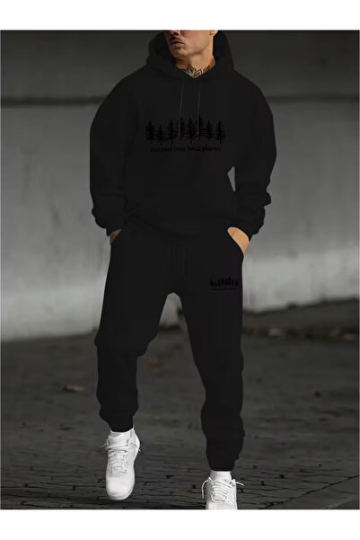 valeriae Calle 00 Winter Special Series - 3 Yarn Thick Fabric Hoodie Set