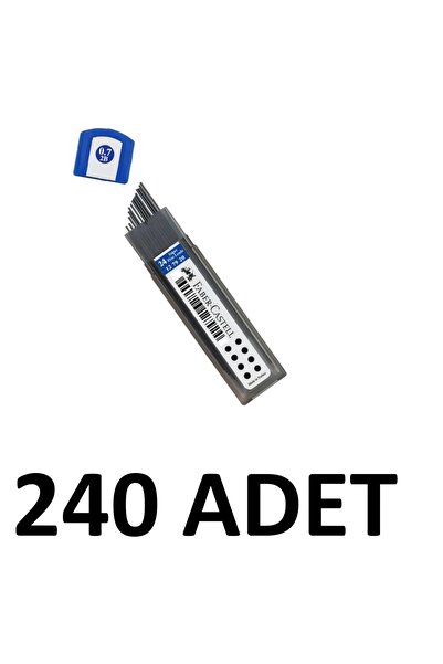 Faber Castell 240 قطعة من رؤوس أقلام الرصاص فائقة النعومة 0.7 ملم 60 ملم 24 قطعة