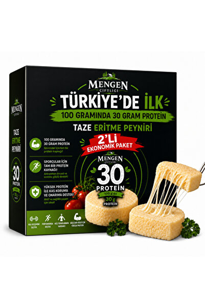 Mengen Çiftliği Yüksek Proteinli Taze Eritme Peyniri 2 li ekonomik paket