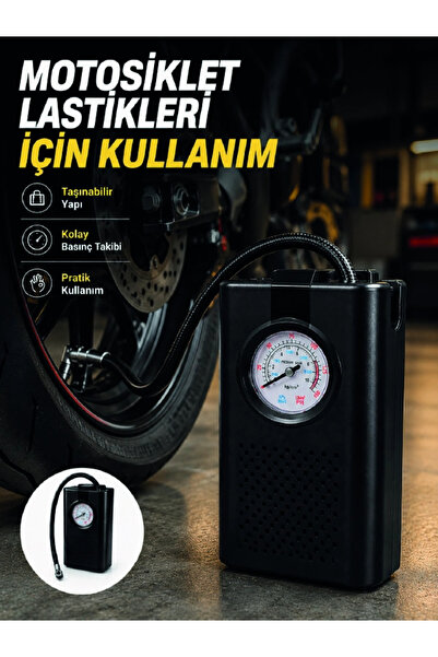 Twin Store Car Tire Inflator Pump Portable Air Compressor with Analog Pressur...