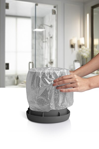 Okyanus Home Gizli Poşet Sistemli \ Click Kapaklı Çöp Kovası - Antrasit