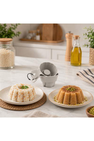 kitchen soft Pratik 2'li Pilav ve Helva Kalıbı Şekillendirici