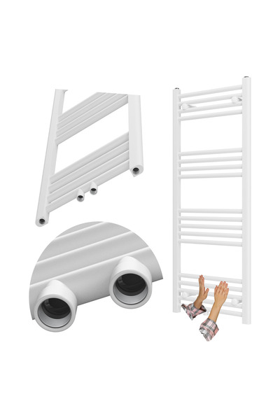 Granitan Radiator Baie Raven, Electric, 120x50 cm, 486W, Otel, Alb
