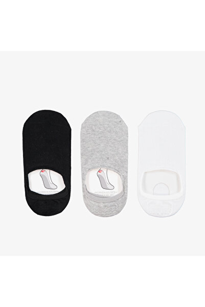 United United4 Unisex 3-Pack White/Black/Grey Ballerina Socks