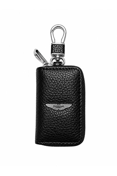 idealaksesuar Aston Martin Leather Zippered Keychain Stylish Quality Accessor...