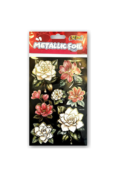 Penmate Autocolante decorative 3D Penmate, metalice cu folie aurie, Multicolo...