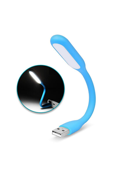 Derwell Usb Led Lamba Katlanabilir Pc Laptop Klavye Aydınlatma Esnek Bükülebi...