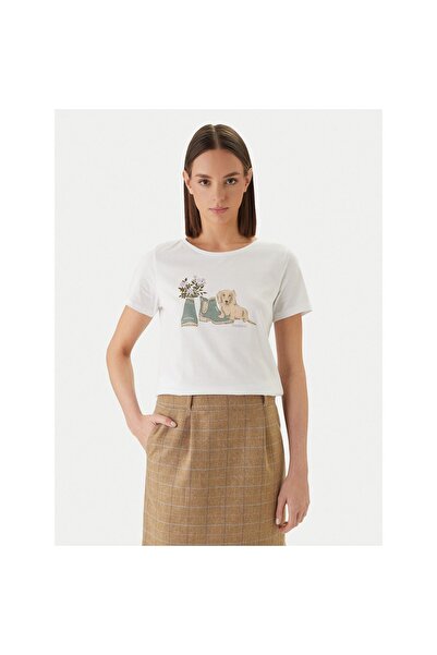 Barbour Tricou de damă LTS0712WH11 Alb