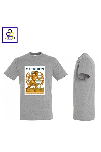 eCult Hub eC T-shirt Marathon 5 - Γκρι