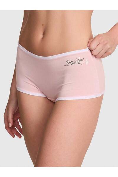 PINK Logolu Pamuklu Boyshort Külot