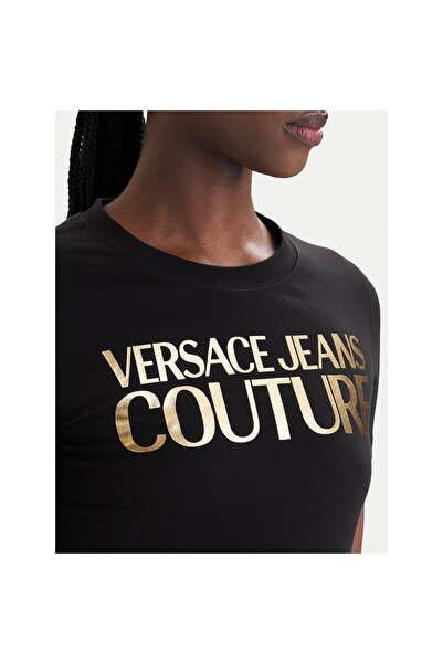 VERSACE JEANS COUTURE Γυναικείο T-Shirt 80HAHT00 CJ03T Μαύρο