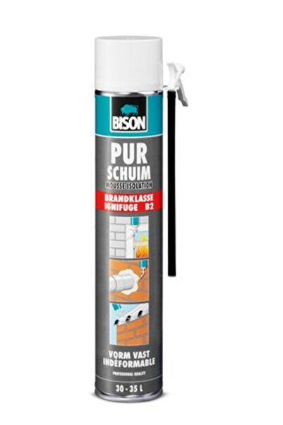 Bison رغوة البولي يوريثان المقاومة للحريق B2 سعة 750 مل - مادة عازلة قابلة لل...