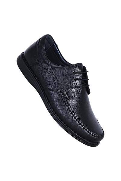 Baloğlu Bl-329 Black Napa Poly Casual Men's Leather Soft Shoes
