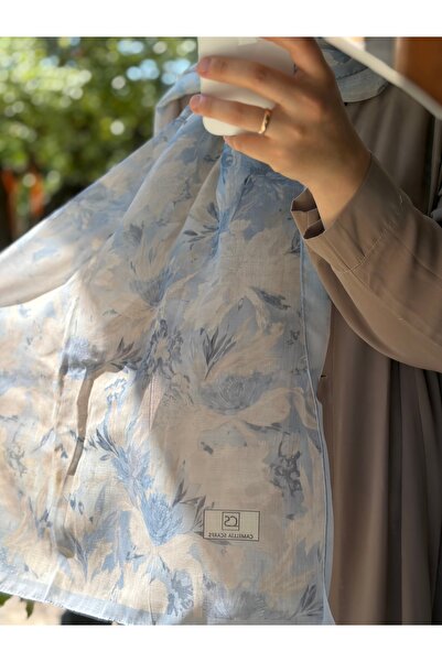 Mehru Scarfs Floral Pattern Soft - Yellow Shawl – Non-Slip Texture – Summer/W...