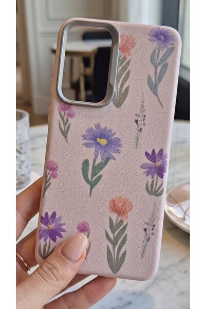 Galaxy A35 Deri Dokulu Desenli Kamera Korumalı Darbe Emici Silikon Telefon Kılıfı