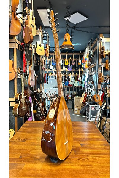 PENA MÜZİK Kısa Sap Mandolin Kasa Yarı Profesyonel Ceviz Bağlama 40 Tekne Jak...