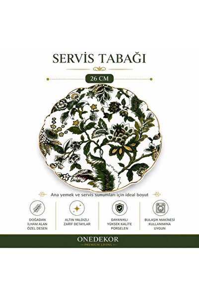 Mikasa Moor 6lı Willow Servis Tabağı 27 cm