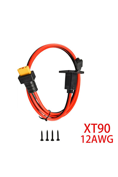 Choice1 12AWG XT90 JMUYTOP 3FT 12AWG XT60 Panel Mount Cable XT90 Male to Fema...