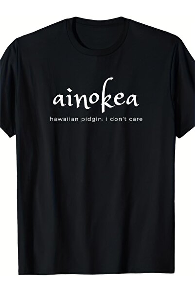 LİNA06 تي شيرت Ainokea "I Don't Care" - تي شيرت للجنسين بتصميم ريترو، قميص ثق...