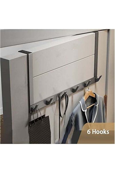 Arabest Over The Door Hooks,6 Hook Hanger Rack,for Clothes,Hats,Towels,Bathro...