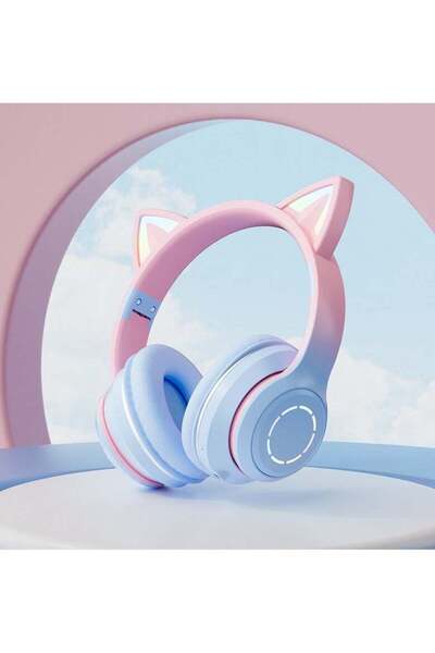 Arabest Bluetooth Over-Ear Headphone,RGB Cat-Ear Stereo Sound Headset,TF Card...