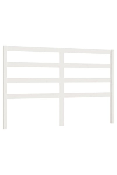 vidaxl Tăblie de pat, alb, 166x4x100 cm, lemn masiv de pin