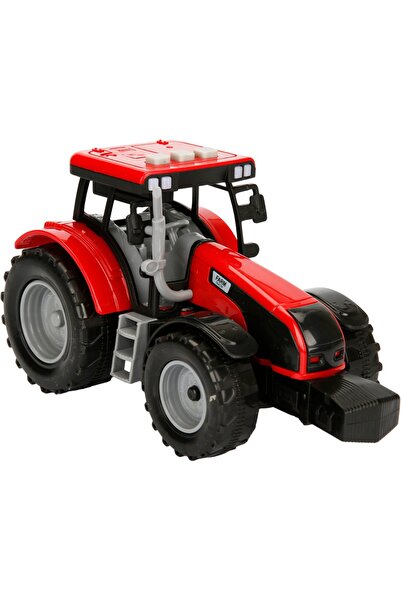 Maxx Wheels Tractor rosu cu lumini si sunete, Maxx Wheels, 18 cm