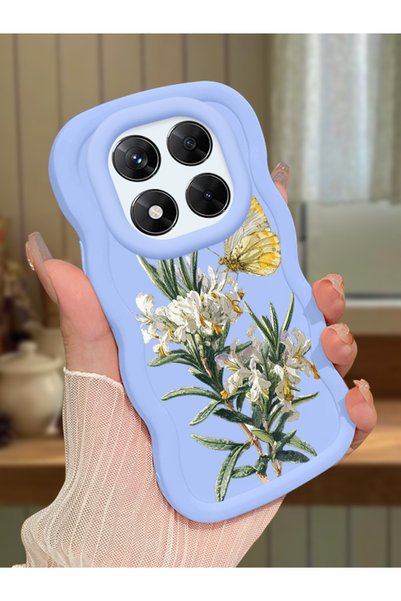 Hontinga Redmi Note 14 Pro 4g Compatible Case Camera Protector Blue Silicone ...