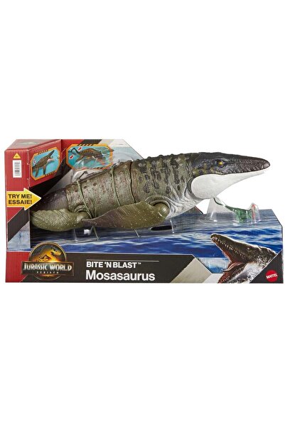 JURASSIC WORLD Figurina articulata, Rebirth, Bite N Blast, Mosasaurus, JCH00